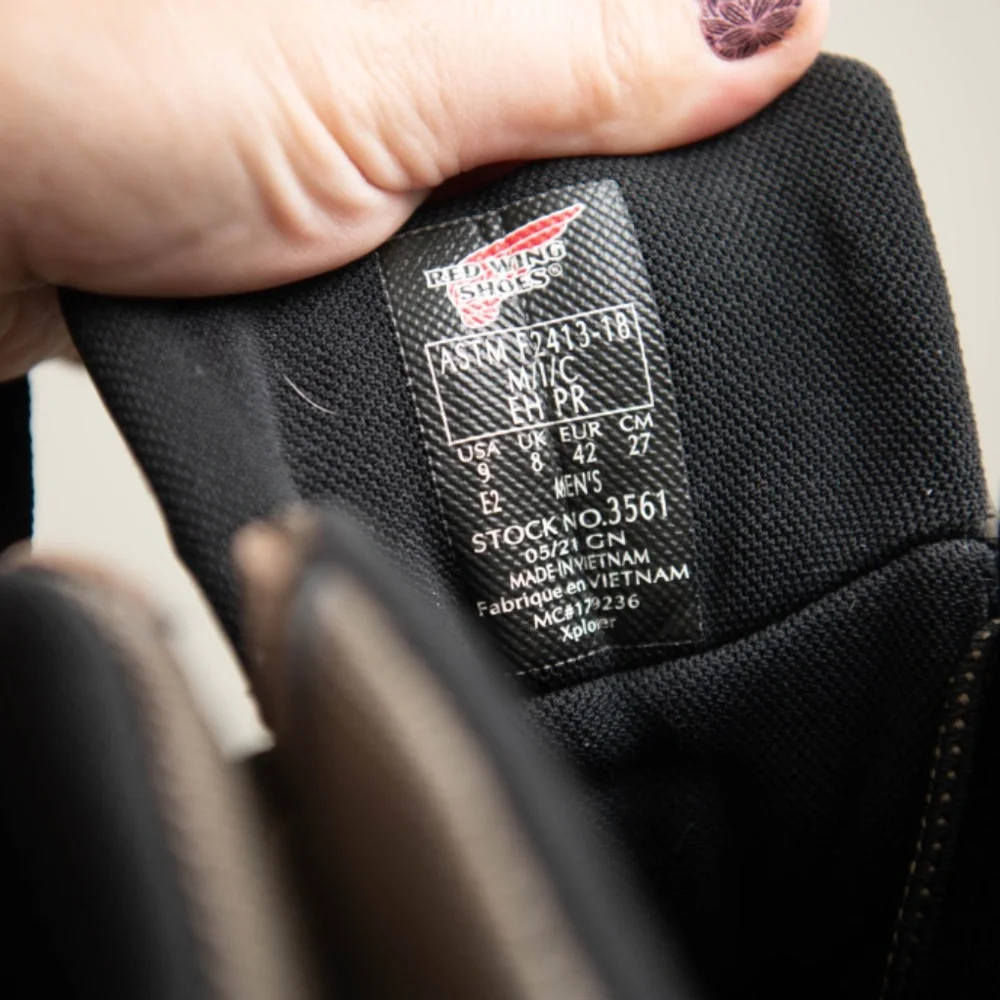 RED WING TruHiker Mens Sz 9 Steel Toe Waterproof Work Boots Hiking Campcore Gorp - Picture 4 of 7